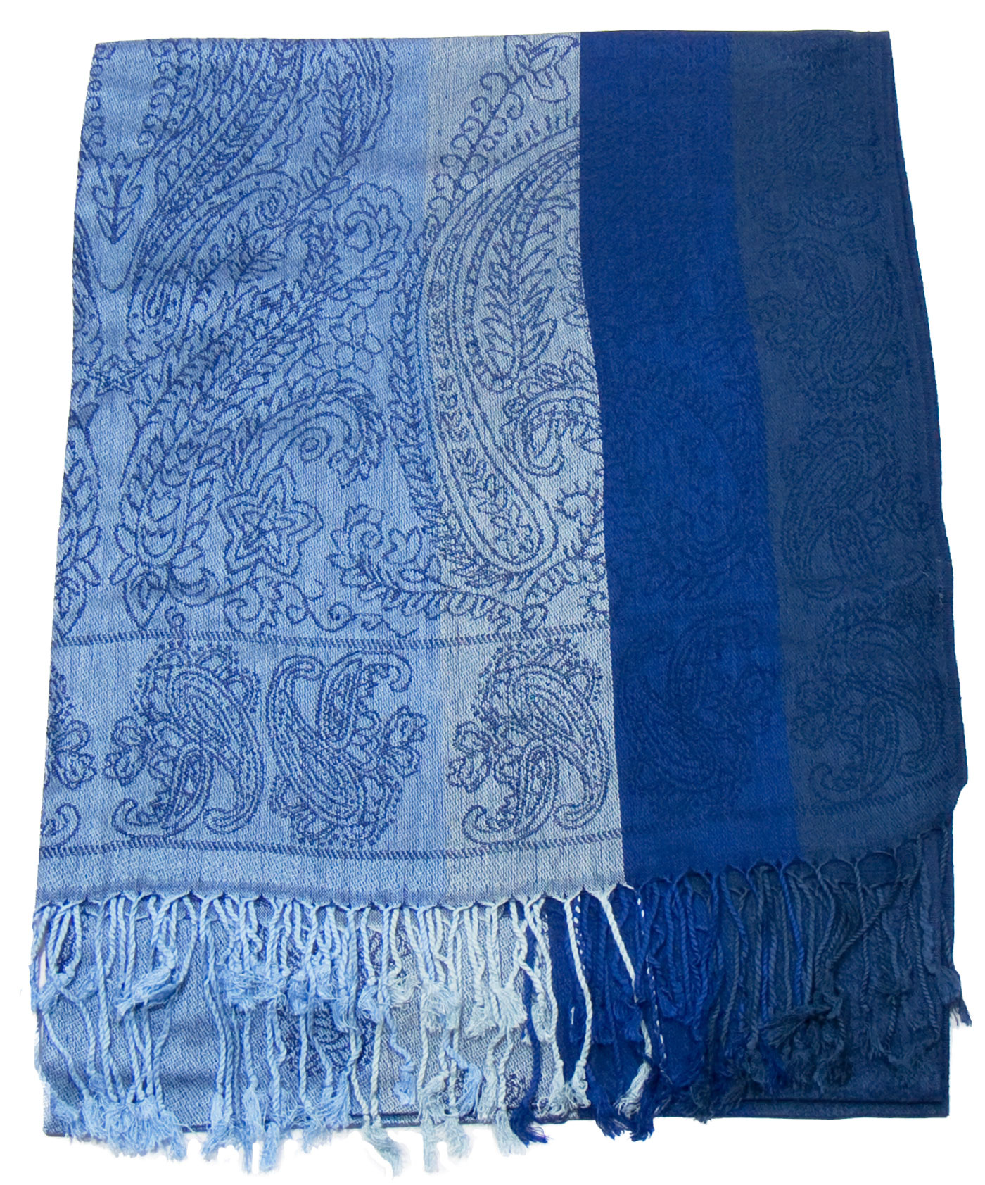 etole pashmina vert canard rayures 5