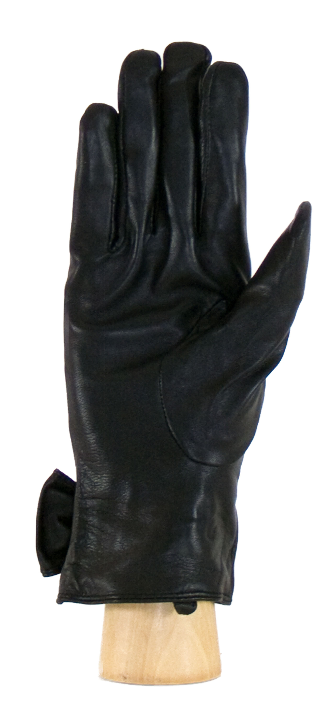 gants cuir noir noeud poignet femme 3
