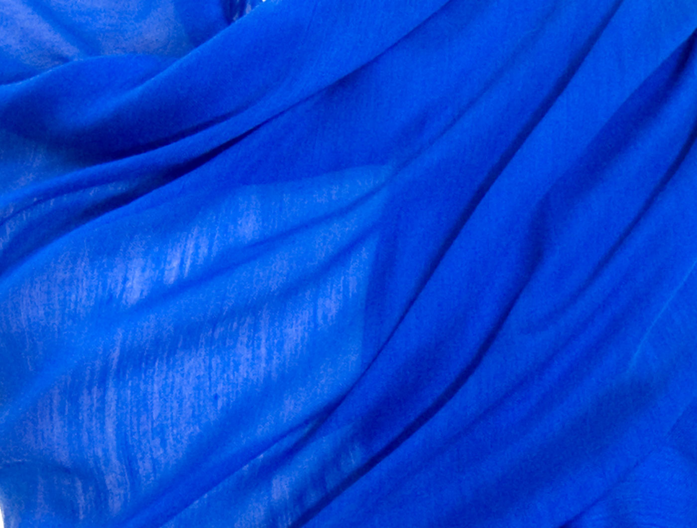 étole foulard bleu vif soie fine Alex 2
