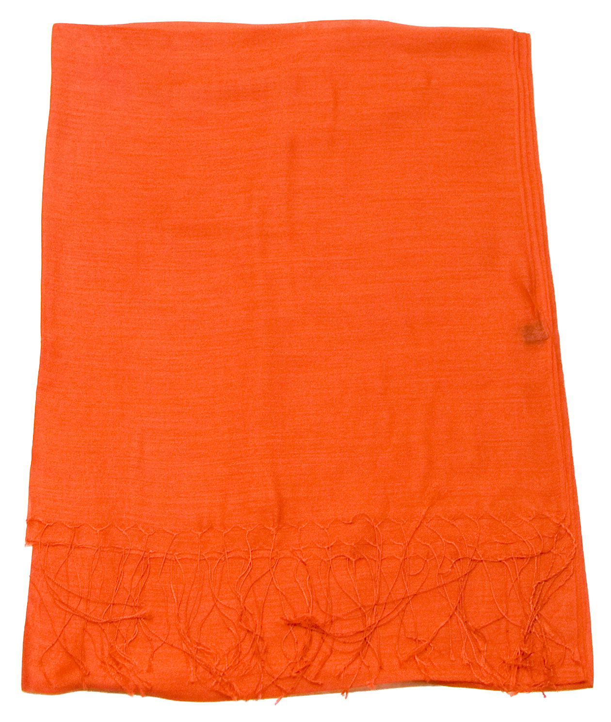 étole foulard orange soie fine Alex 1