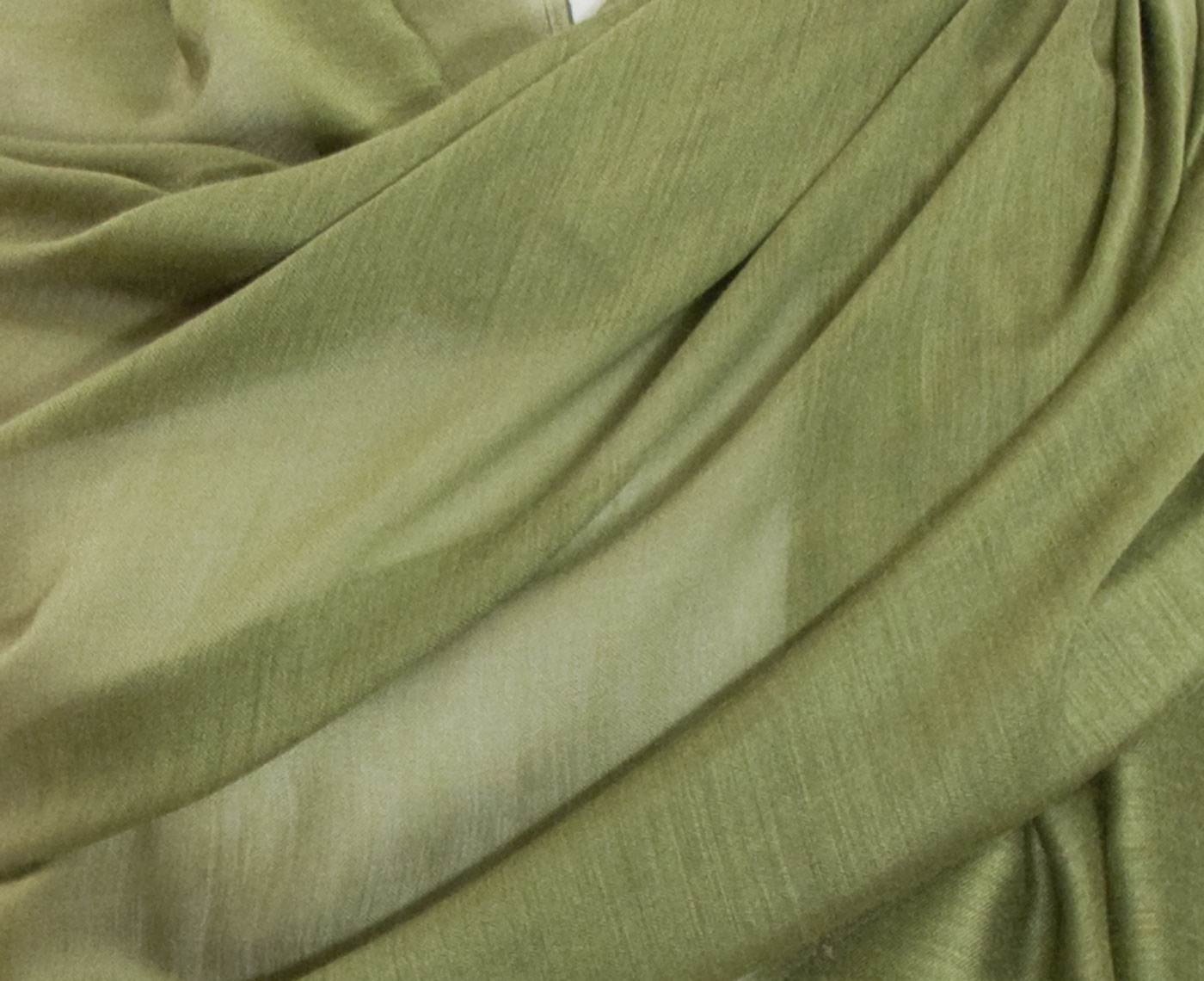 étole foulard vert kaki soie fine Alex 3