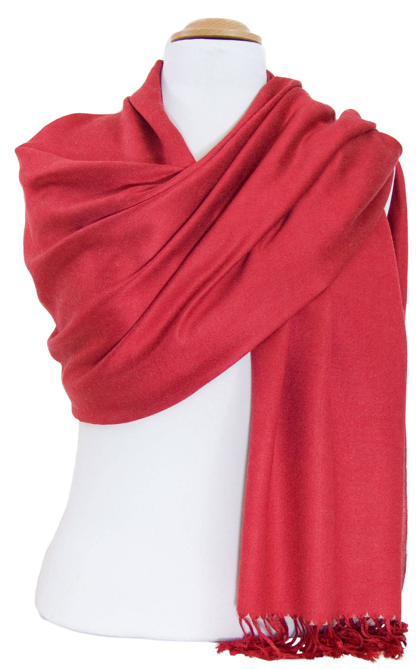 Etole rouge écru   pashmina réversible 3