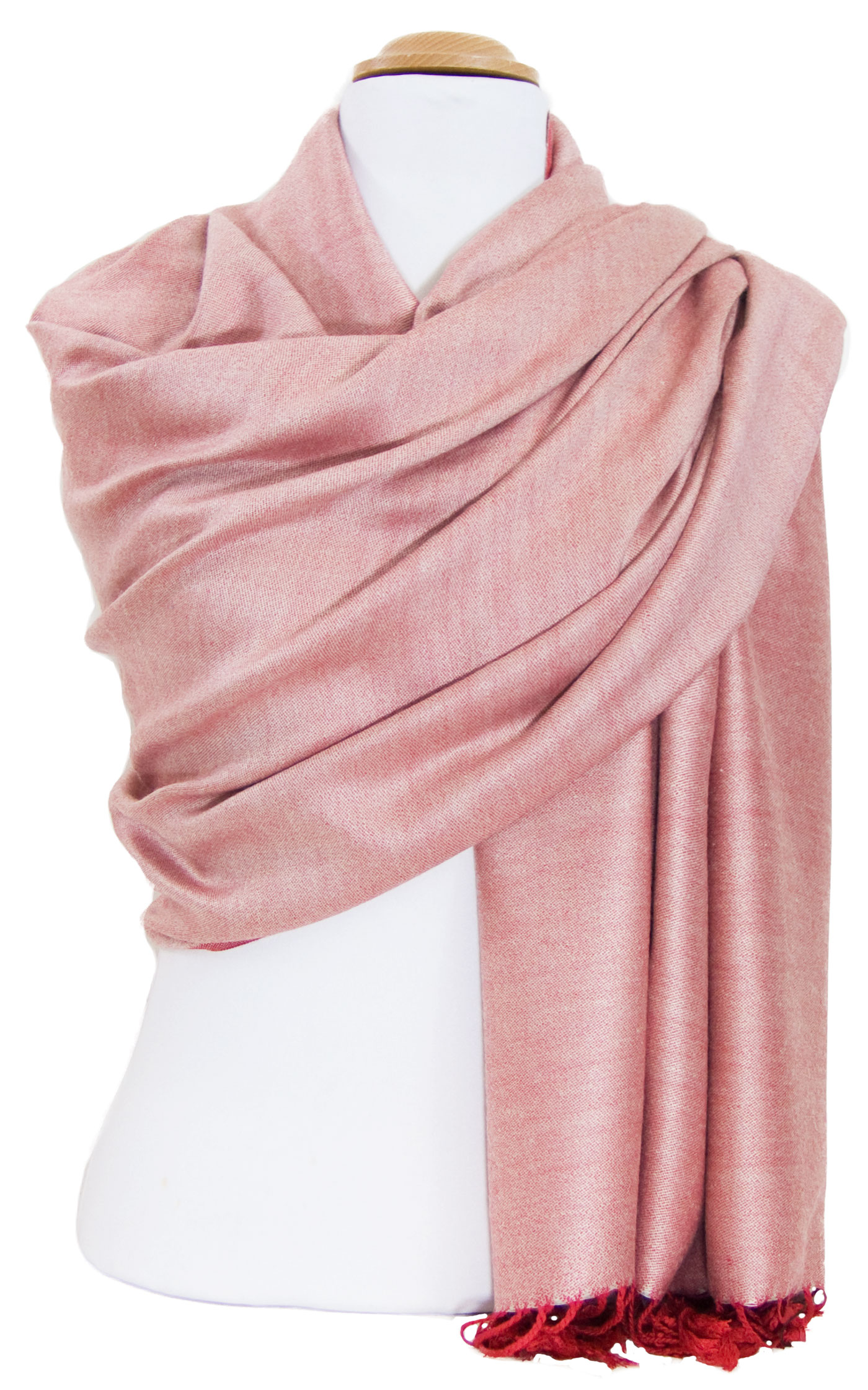 Etole rouge écru   pashmina réversible 4