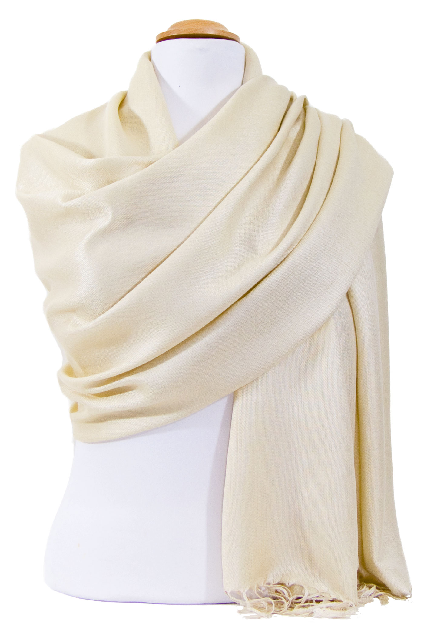 étole beige clair pashmina sacha 1