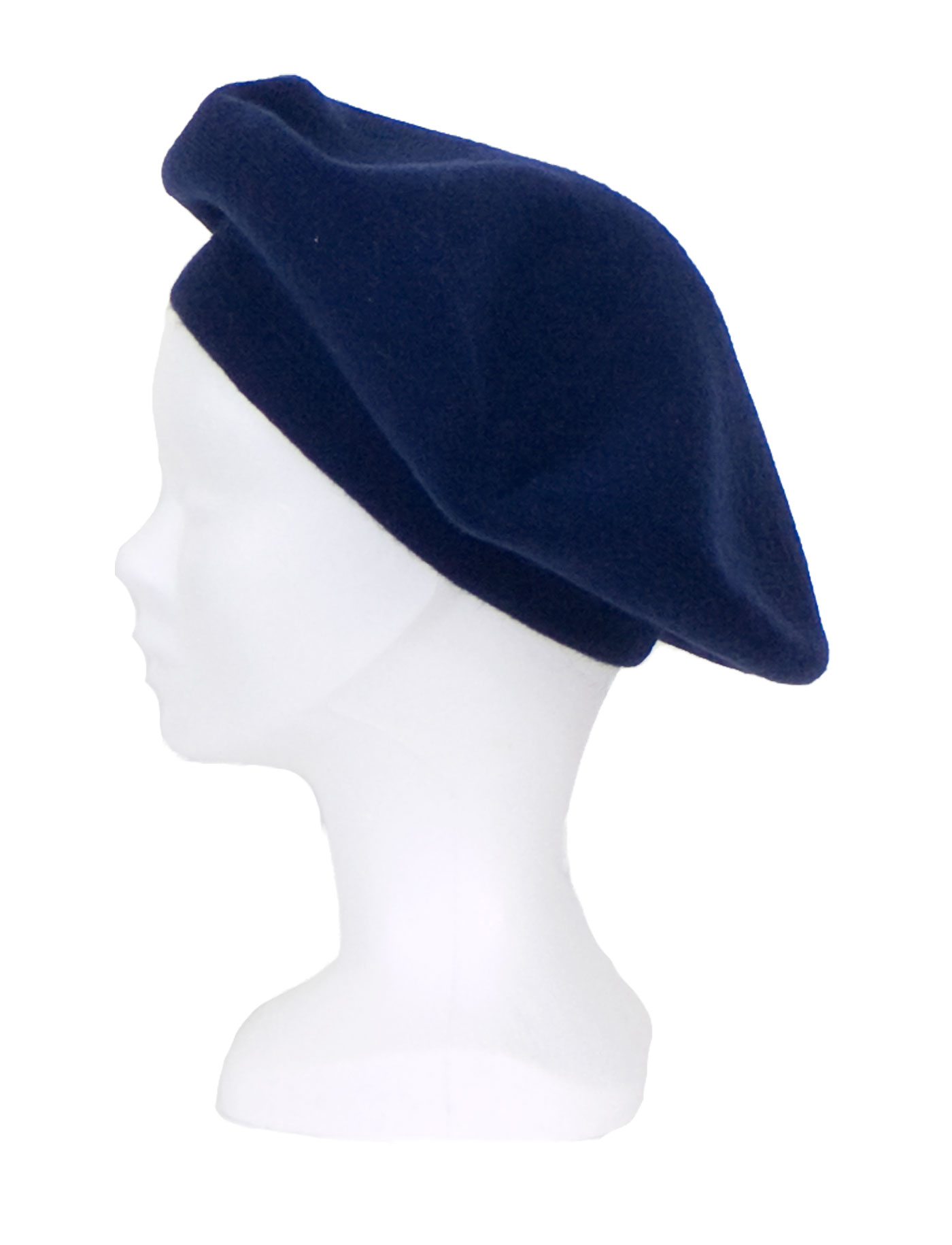 Béret bleu marine avec cachemire