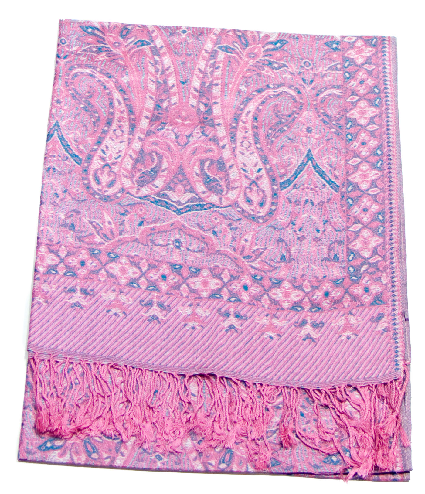 étole femme pashmina rose baroque 2