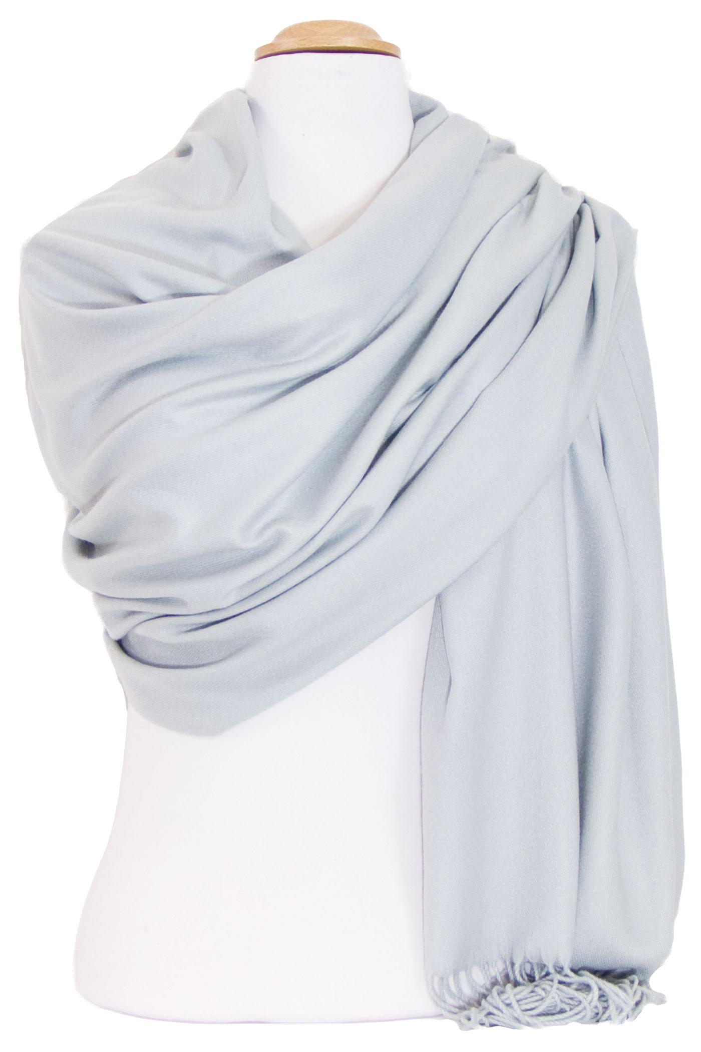 étole bleu gris femme cachemire laine 2