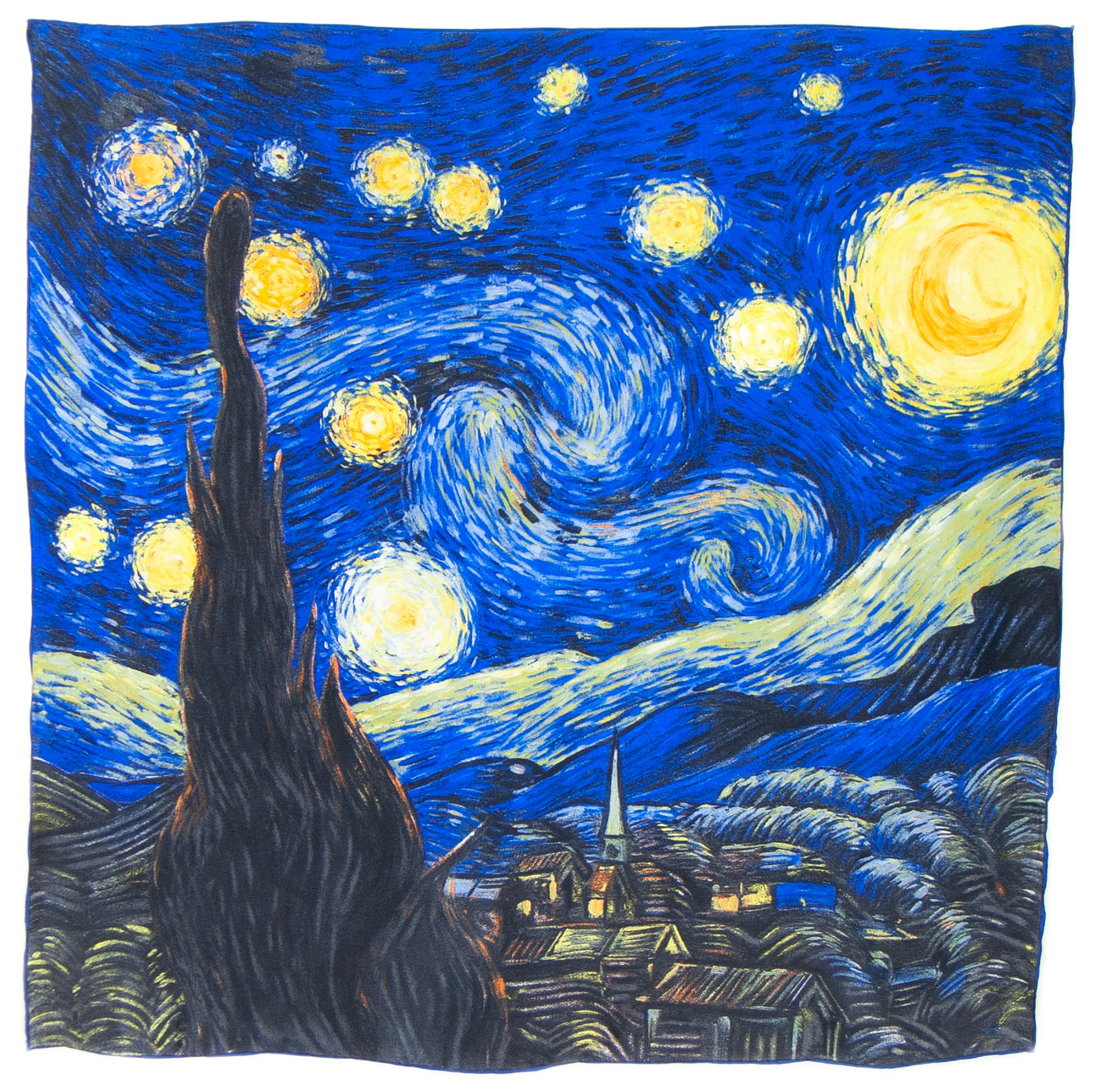 foulard en soie nuit étoilée Van Gogh