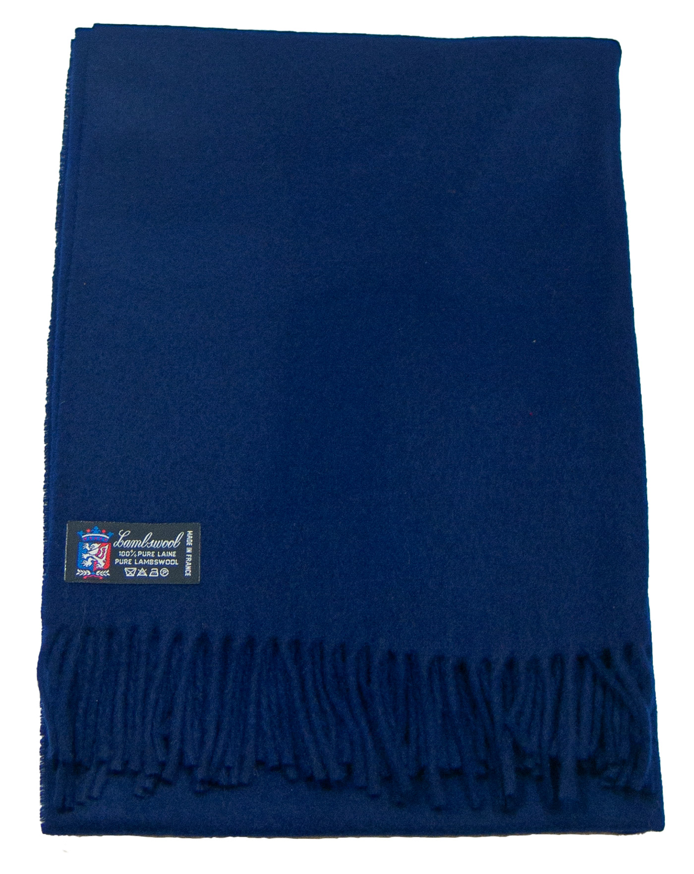 étole femme laine bleu navy fabriquée en France