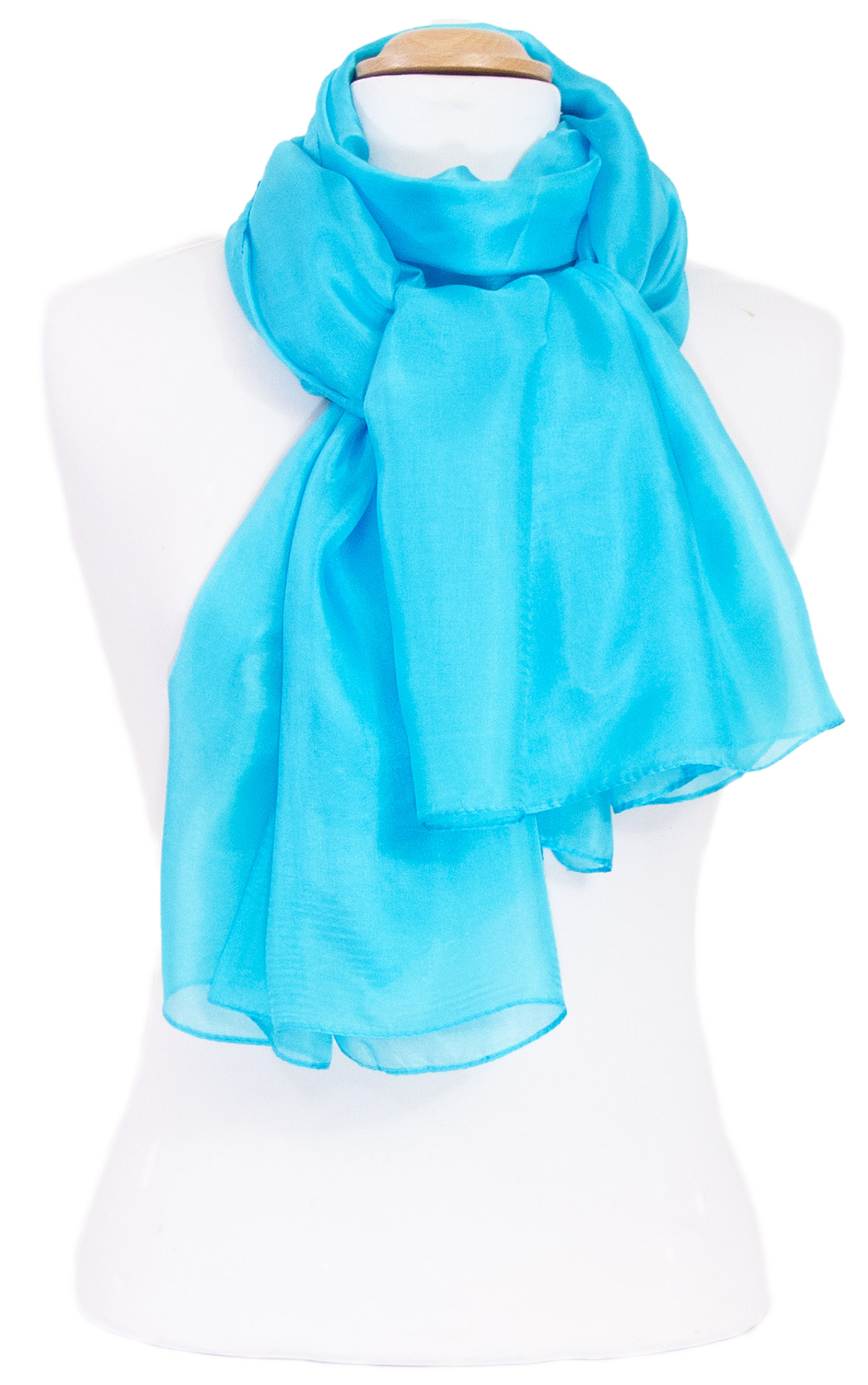 etole bleu turquoise en soie femme