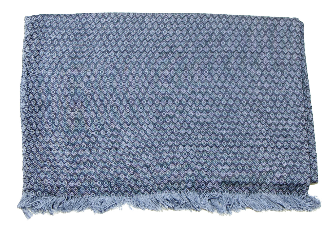 foulard homme bleu motifs losanges