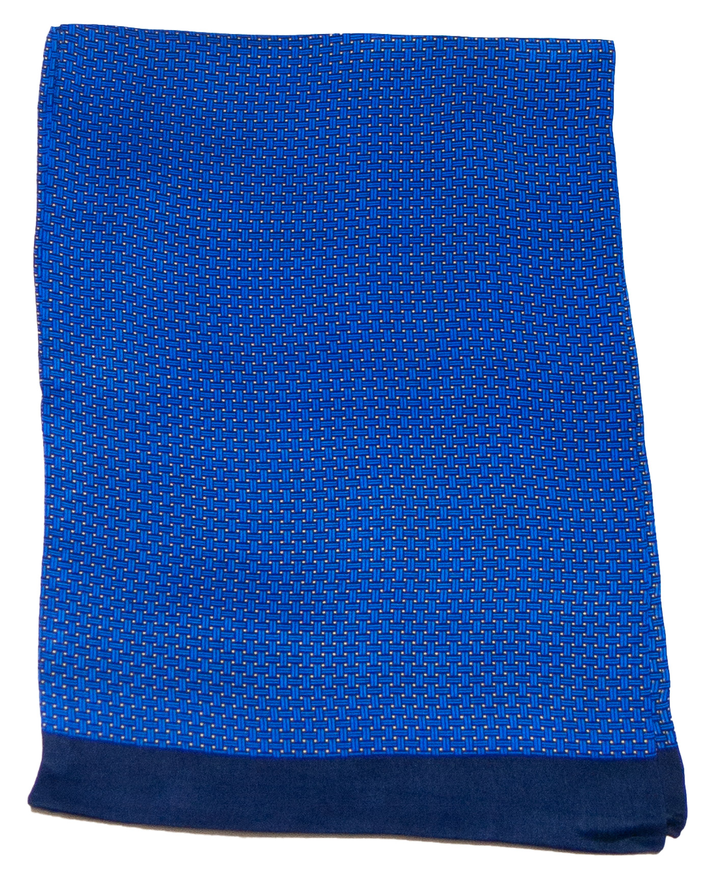 foulard en soie pour homme bleu roi Antoine