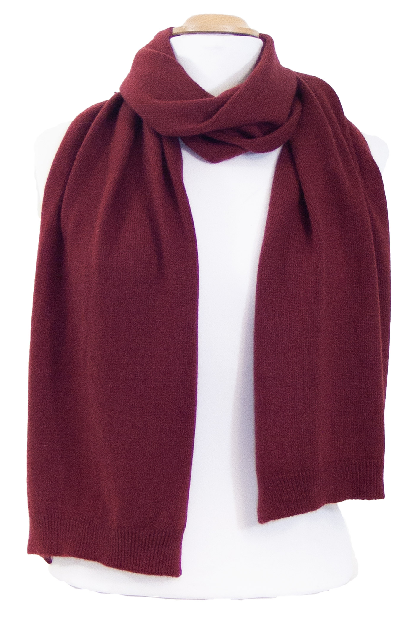 écharpe bordeaux cachemire viscose andréa