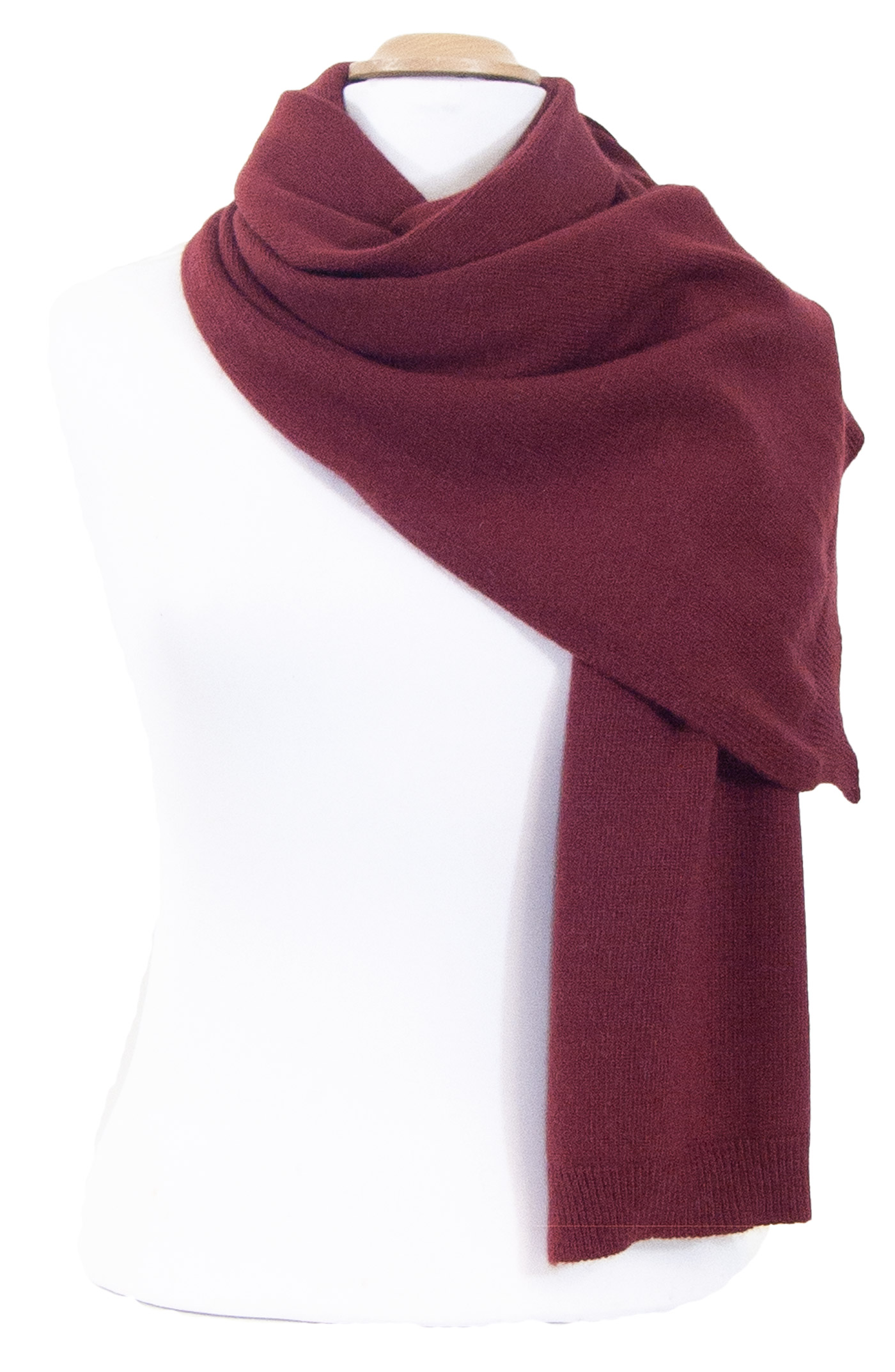 grande écharpe cachemire viscose bordeaux andréa