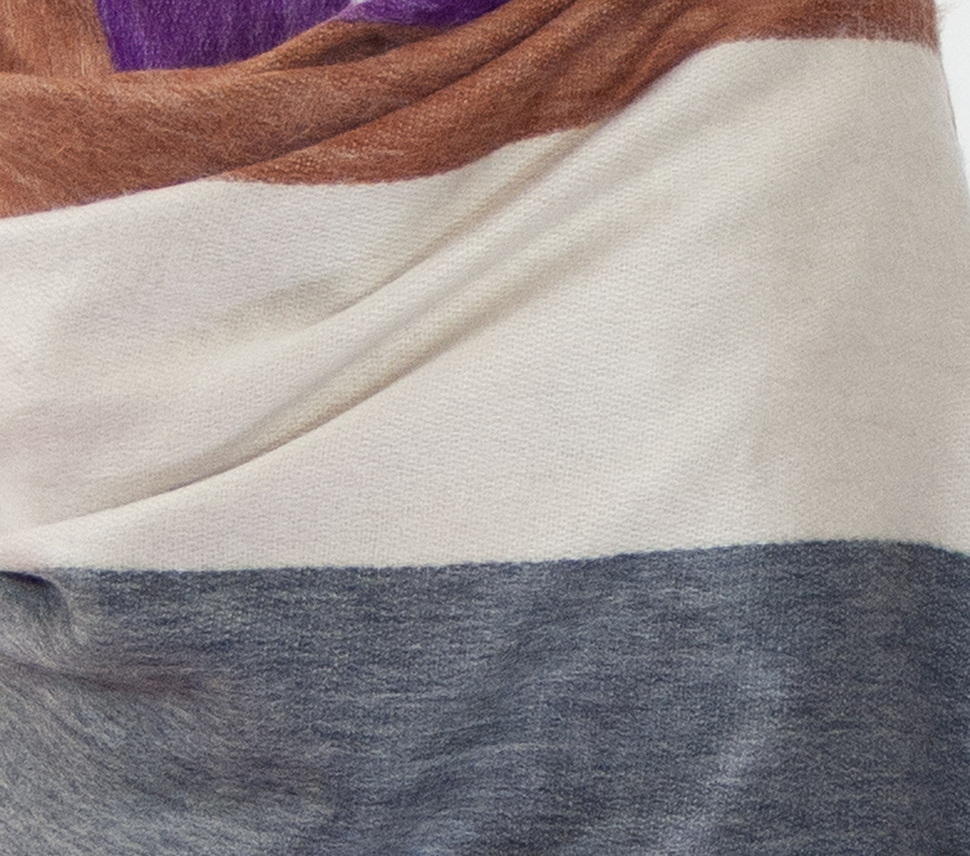 etole chale laine alpaga rayures violet