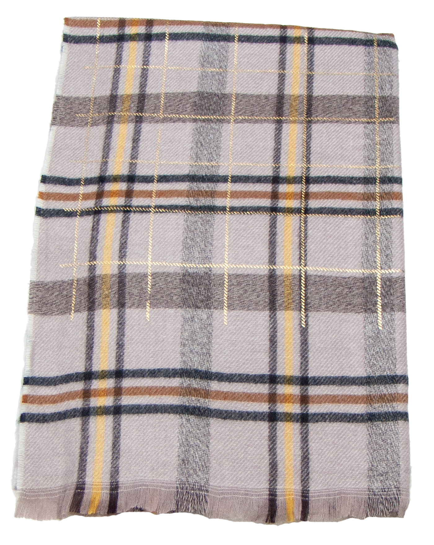 chale beige femme tartan Christie