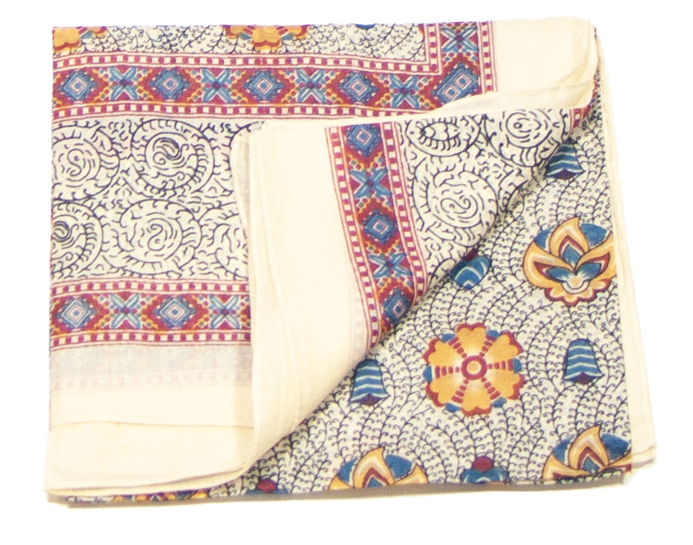 foulard femme paréo coton indien traditionnel jaune Jaya
