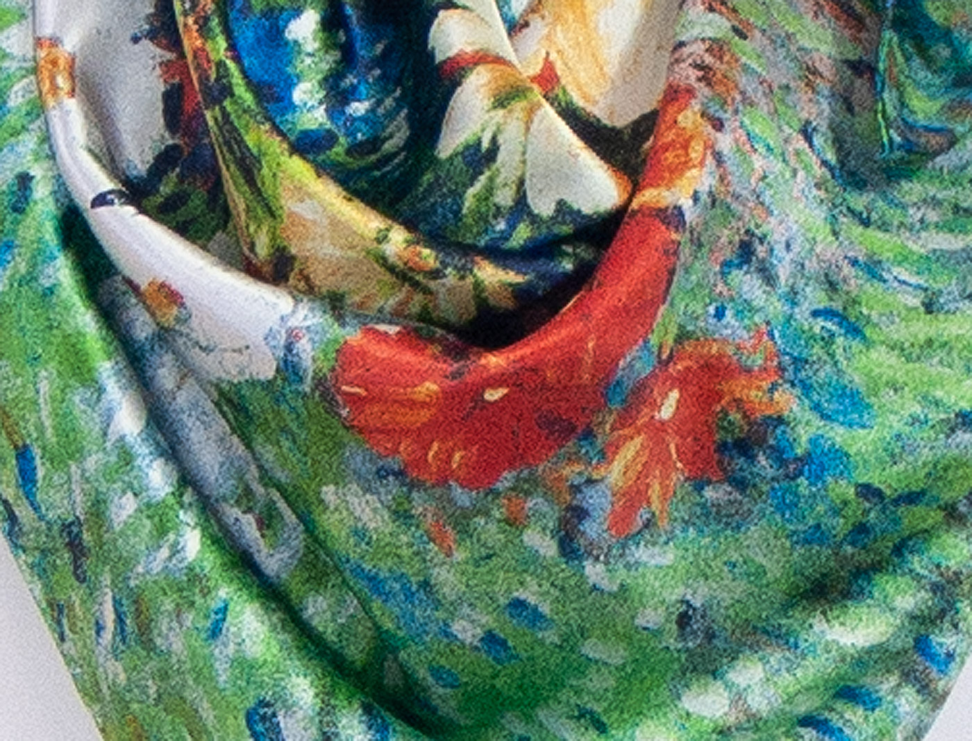 foulard carré en soie fleurs dans un vase bleu Vincent Van Gogh