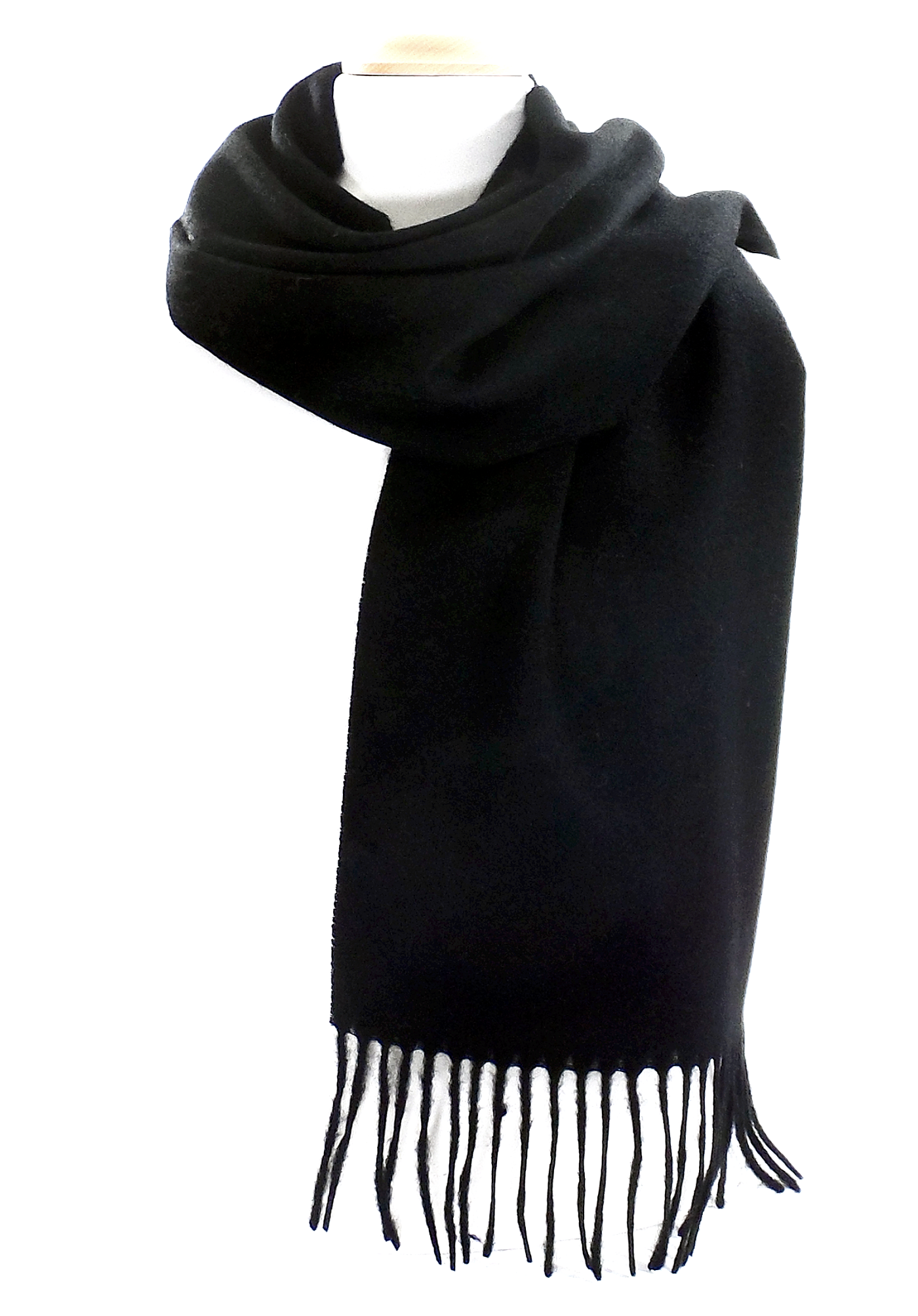 écharpe laine noir EL04 1