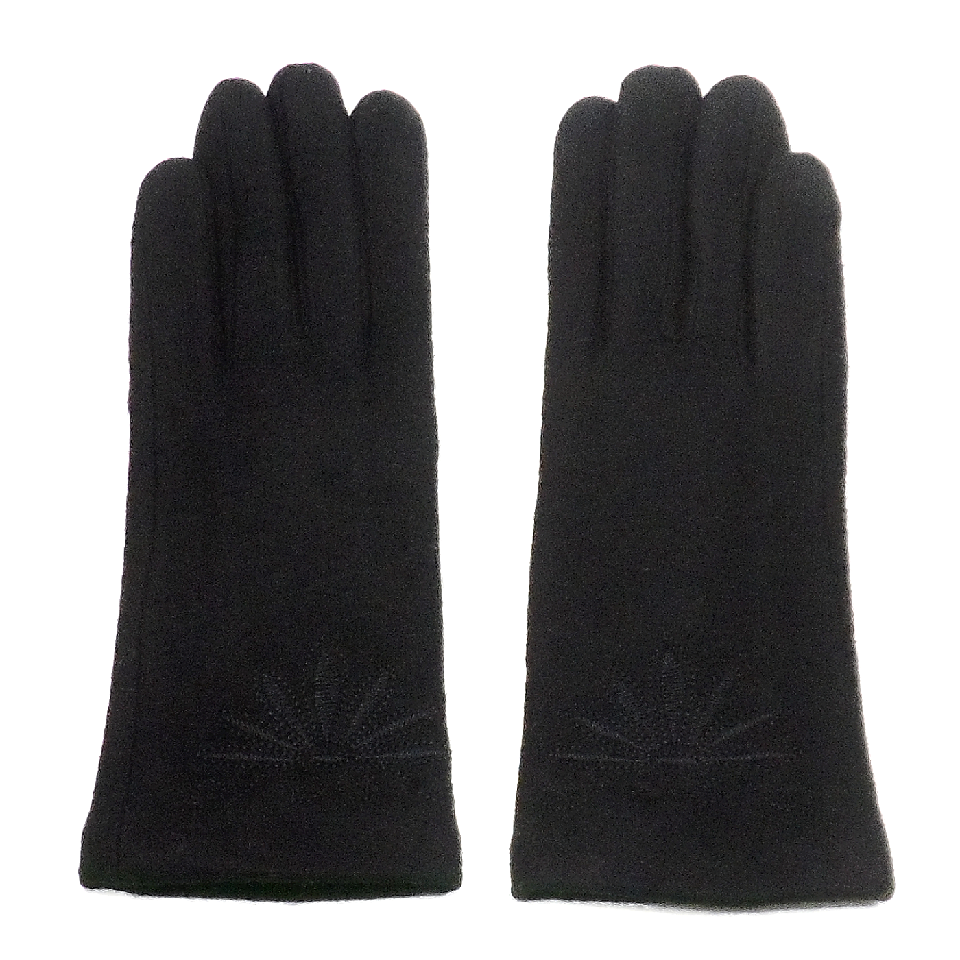 gants laine brodés noir GL28 1