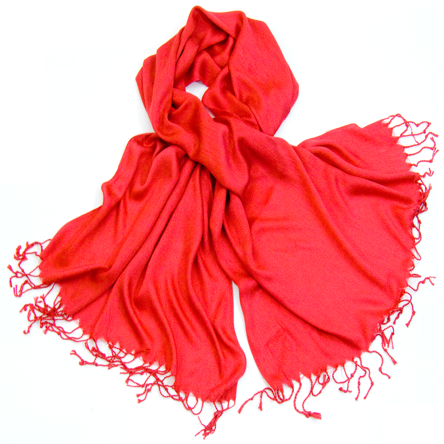 Etole rouge soie et viscose