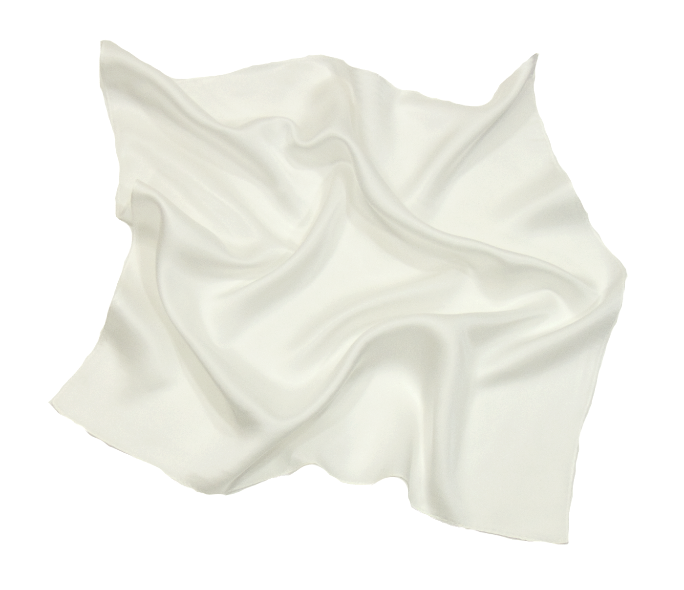 foulard en soie blanc uni petit CSPP-FAN-24 1