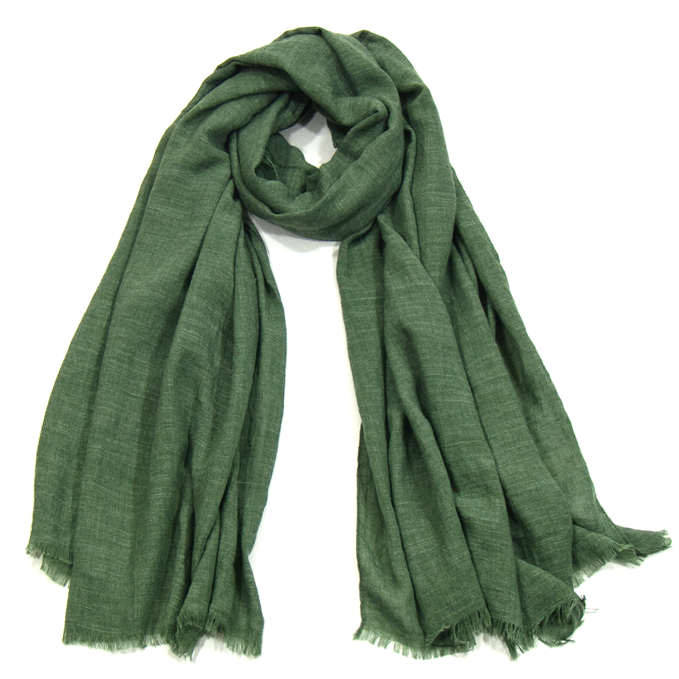 foulard chèche lin mixte vert CHEM-FAN 01 2 copie