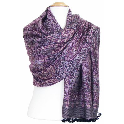 etole femme pashmina parme baroque 1