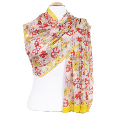 etole vert anis en soie fleurs pour femme louisa