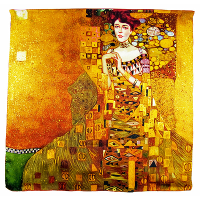 Foulard en soie carré artysilk Adèle Gustav Klimt