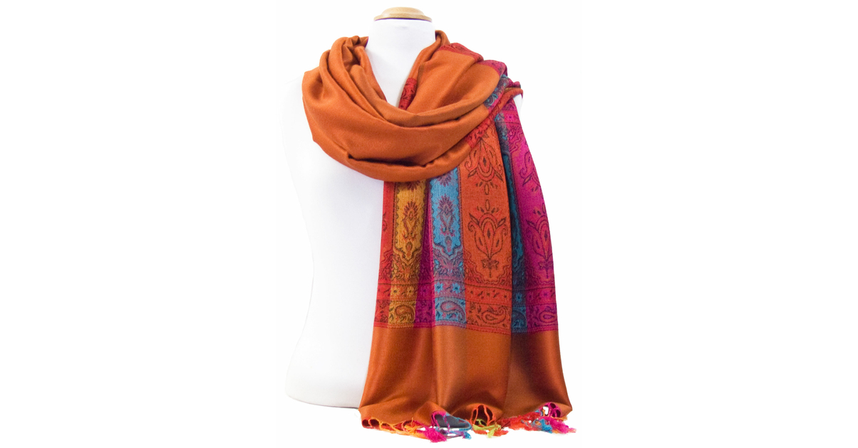 Écharpe Châle Femme En Cachemire – Pashmina Multicolore – Neuf Sans étiquette