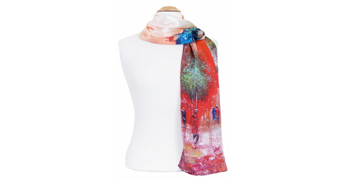 Foulard/Carré/Schal☆En soie LEEHAUS 100%-34g -Hand rolled☆Silk SCARF Shawl