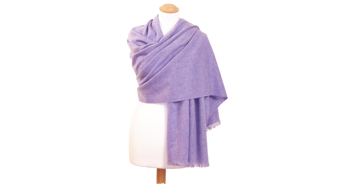 Étole écharpe En Cachemire 100% Violet Mauve - Top Qualité, Chaude Et Chic, Neuve Avec étiquettes