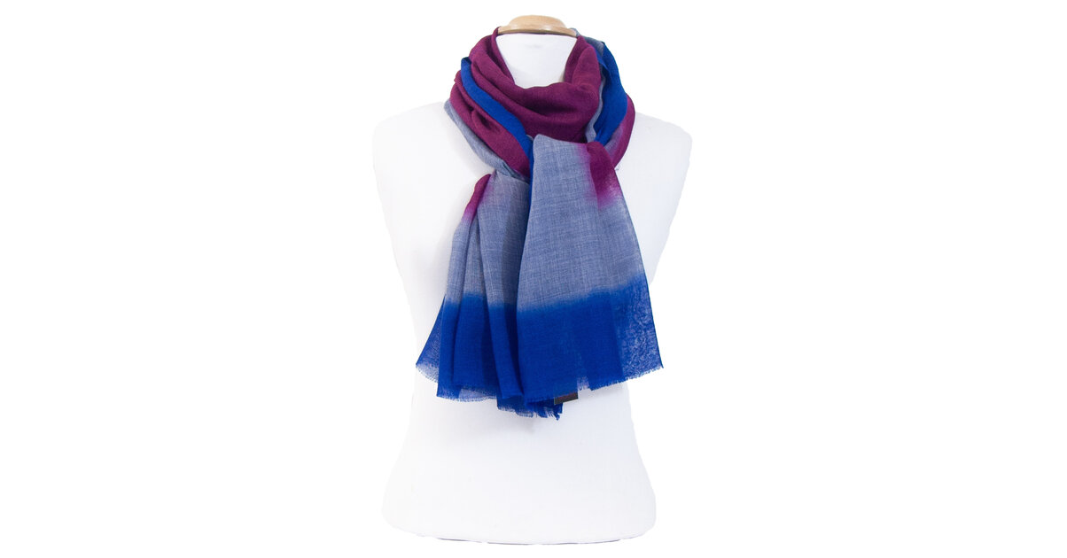 Étole Fine En Laine Douce Multicolore (écru, Bleu, Rose…) - Neuf Avec étiquettes