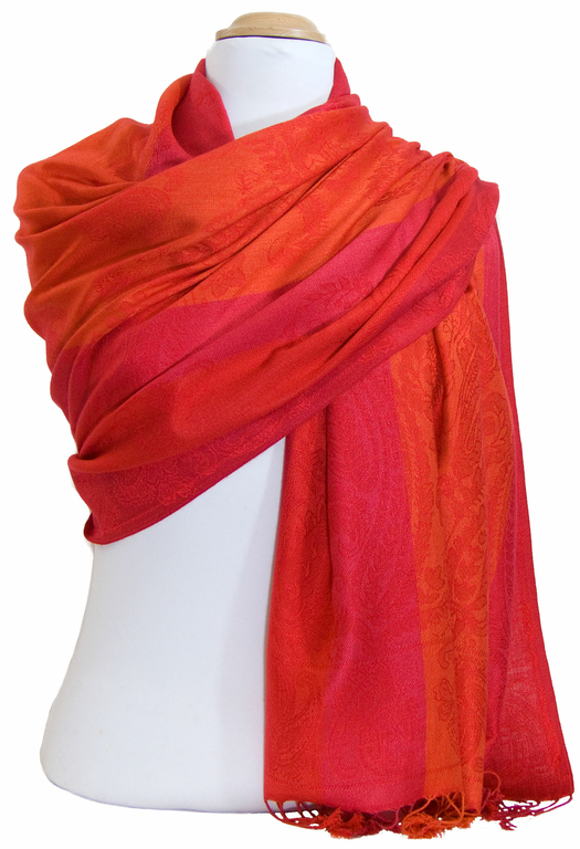 Écharpe plaid rouge femme homme