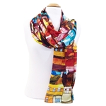 foulard en soie rouge urban 3