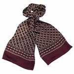 foulard en soie homme bordeaux quadrille 2-min