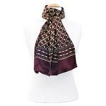 foulard en soie homme bordeaux quadrille 3-min