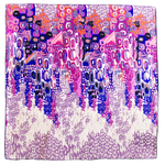 foulard carré de soie violet colorima 1-min
