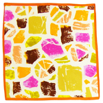 carré de soie mini abstrait orange 1-min