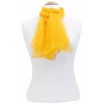 foulard orange  mousseline de soie 1