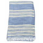 foulard bleu rayures or 4