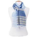 foulard bleu or 2