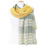 foulard kaki jaune or 3