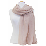 foulard taupe rosé paillettes 2