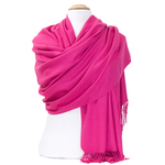 étole rose fushia cachemire laine charlie 5