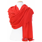étole rouge cachemire laine charlie 5