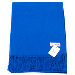 étole laine bleu vif 1