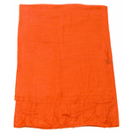 étole foulard orange soie fine Alex 1