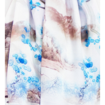 foulard écharpe soie bleu akemi 3